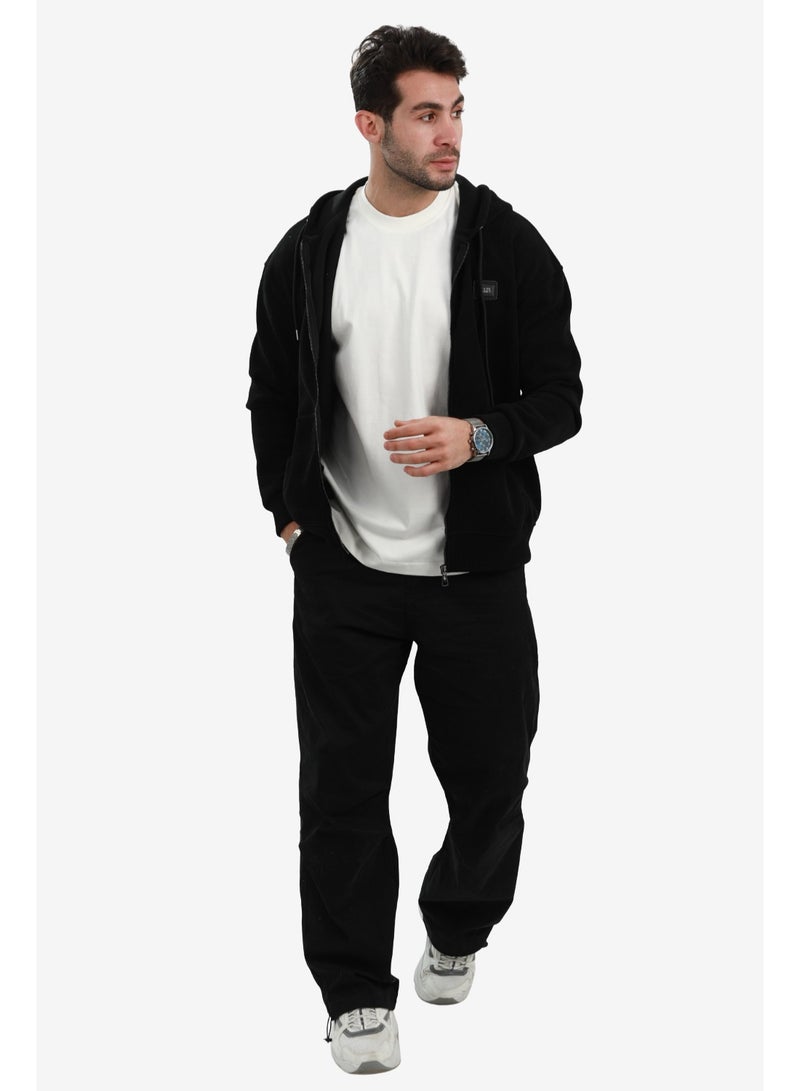 وايت رابيت هودي رجالي أساسي من وايت رابيت مبطن بفرو داخلي بسحاب كامل - Image 5